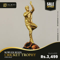Bowler Resin Cricket Trophy for Sale