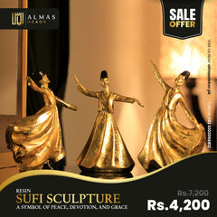 Resin Sufi Sculpture – A Symbol of Peace, Devotion, and Grace