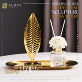 Gold Metal Leaf Sculpture