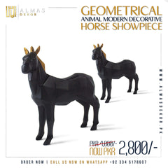 The Abstract Steed - Geometric Horse Figurine