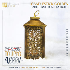 Luxurious Gold Lantern for Home Decor