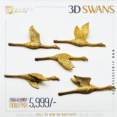 3D Swan Wall Decoration