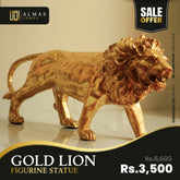 Gold Lion Figurine Statue