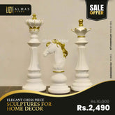 Elegant Chess Piece Sculptures for Home Decor