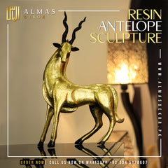 Resin Antelope Sculpture