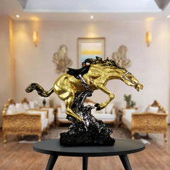 Resin Big Horse in Motion Sculpture