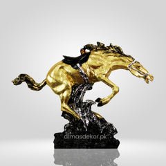 Resin Big Horse in Motion Sculpture