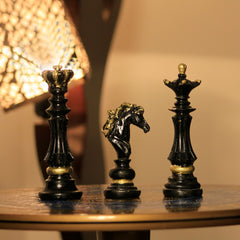Resin Black Chess Pieces – Modern Elegance with a Strategic Edge