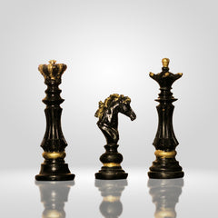 Resin Black Chess Pieces – Modern Elegance with a Strategic Edge