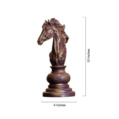Vintage Chess Knight Sculpture – Strategy in Style