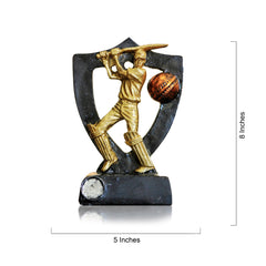 Resin Vivid Cricket Player in Motion – Celebrate the Spirit of the Game