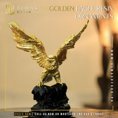 Golden Eagle Resin Ornament – Majesty in Motion