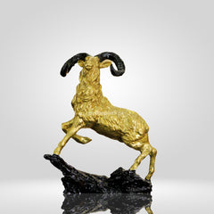 Resin Markhor Sculpture – The Pride of the Mountains