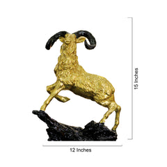 Resin Markhor Sculpture – The Pride of the Mountains