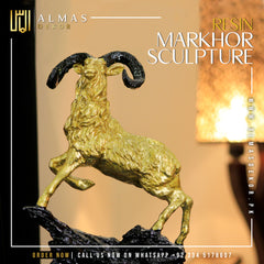 Resin Markhor Sculpture – The Pride of the Mountains