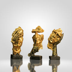 Resin Thinking Face Sculpture – A Modern Symbol of Thought & Reflection