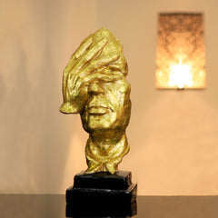 Silent Face Sculpture – Modern Art Statement Piece