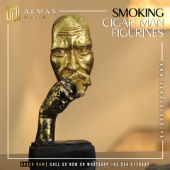 Smoking Cigar Man Figurine – Vintage Charm with Attitude