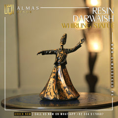 Resin Darwaish Whirling Statue