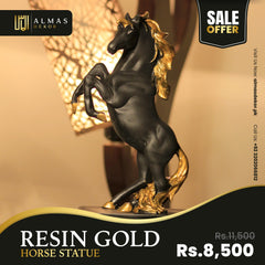 Resin Gold Horse Statue