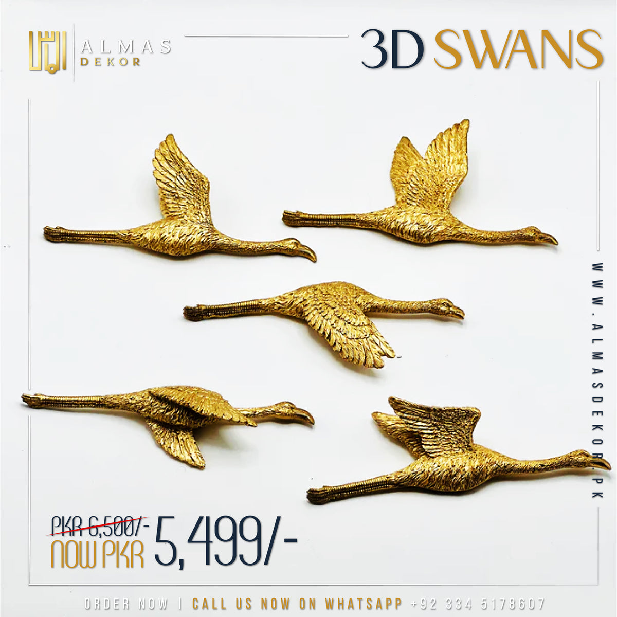 3D Swans