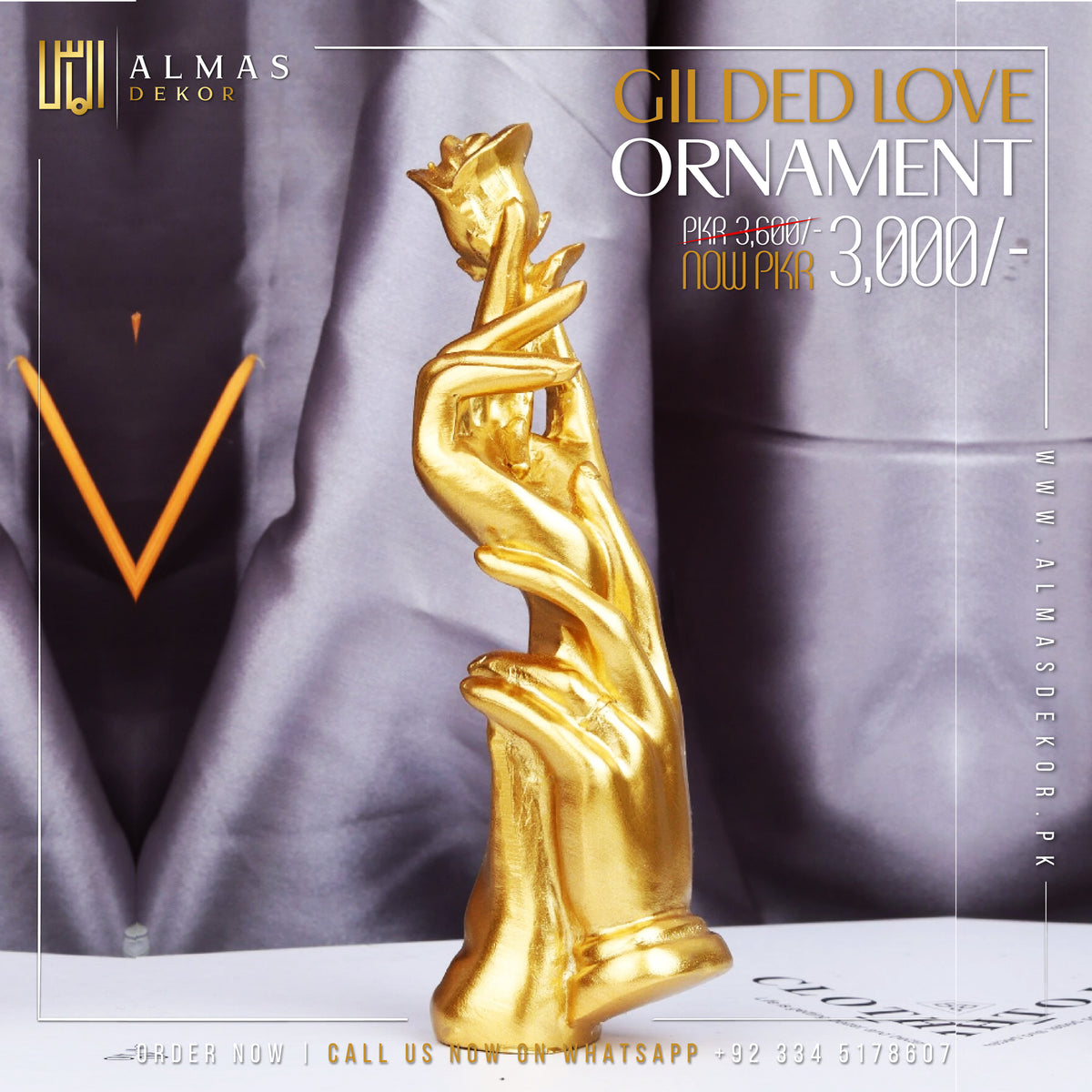 Gilded Love Ornament