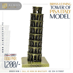 Brass Leaning Tower of Pisa Italy Model