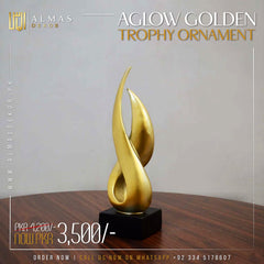 Aglow Golden Trophy Ornament