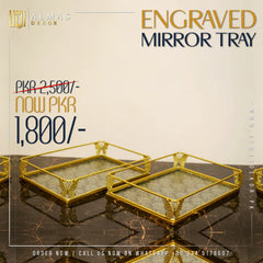 Engraved Mirror Tray