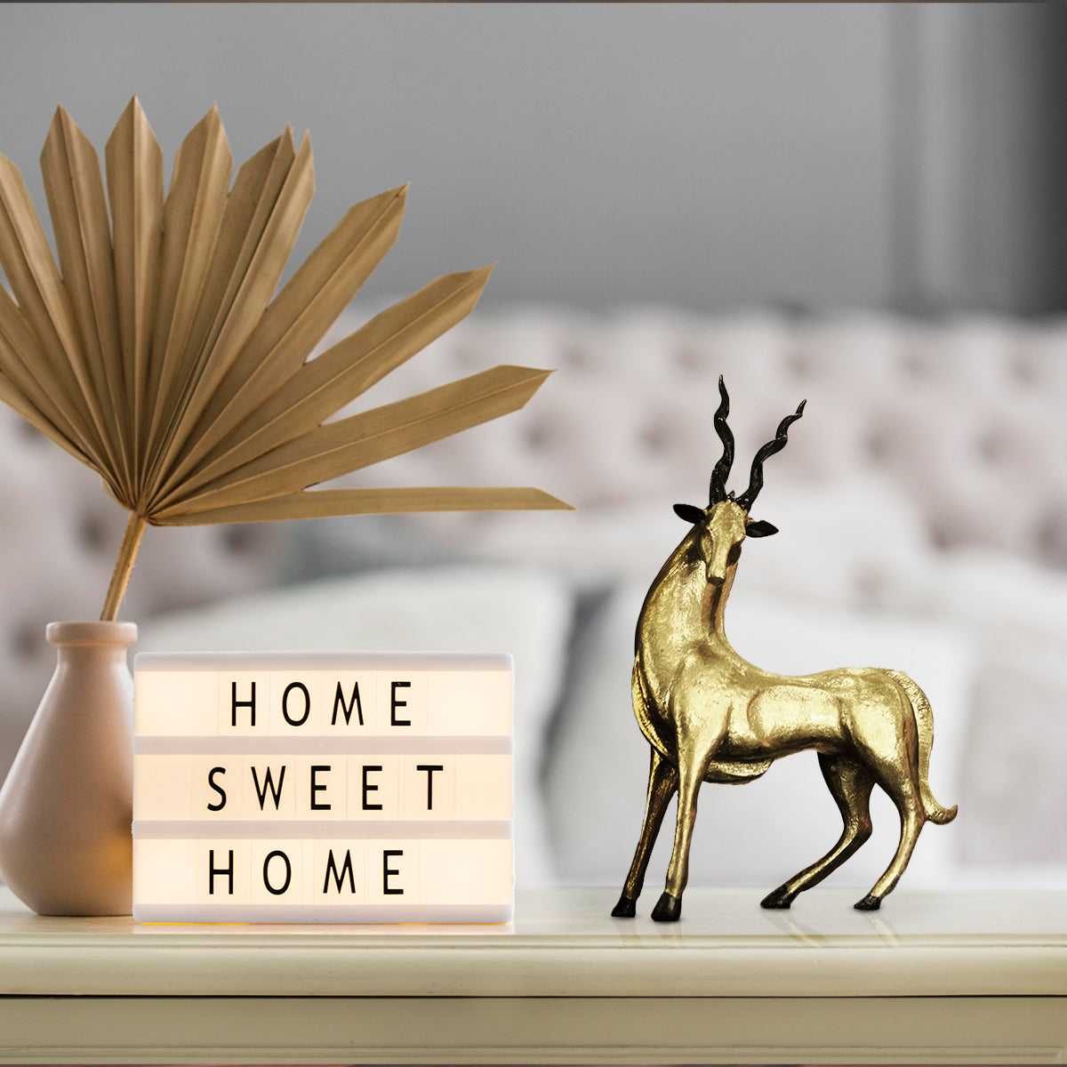 Resin Antelope Sculpture