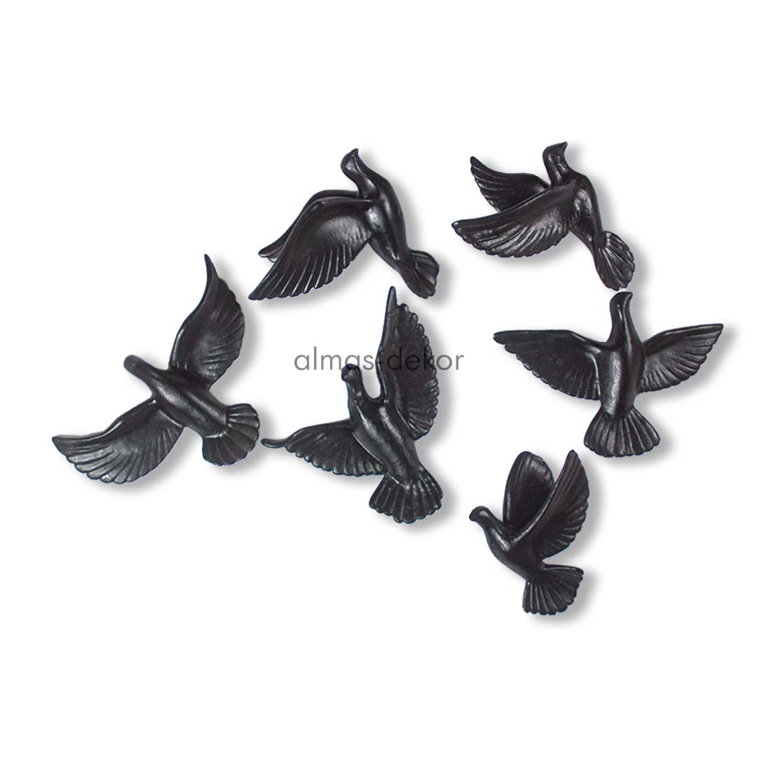 3D Raisin Bird Black