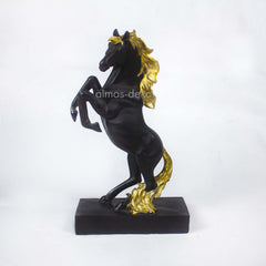 Majestic Harmony Gilded-Maned Black Horse