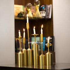 Golden Glow Candle Holder Set