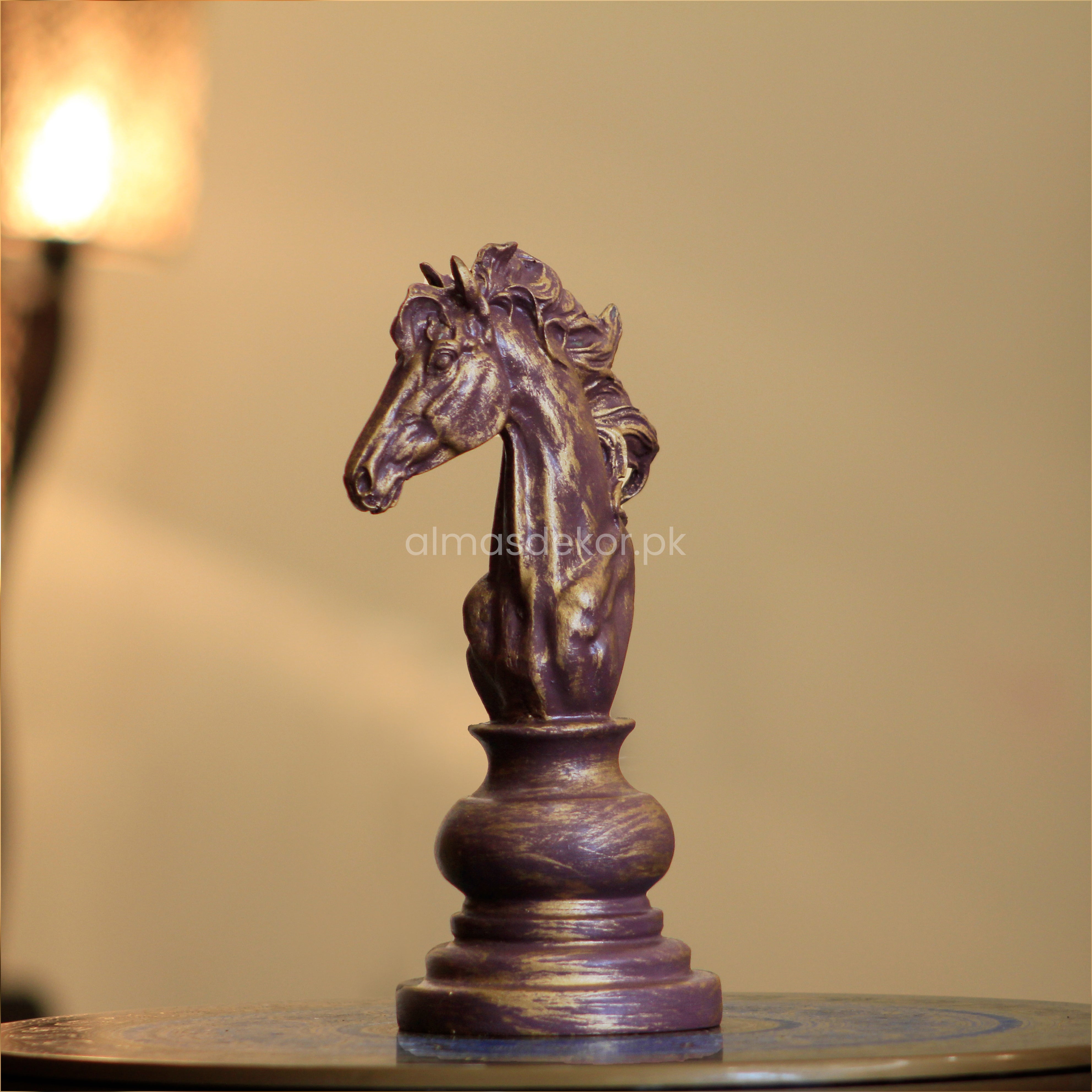 Vintage Chess Knight Sculpture – Strategy in Style
