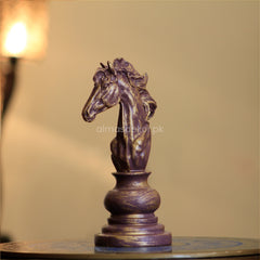 Vintage Chess Knight Sculpture – Strategy in Style