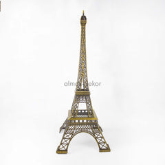 Metal Eiffel Tower miniature model with intricate detailing