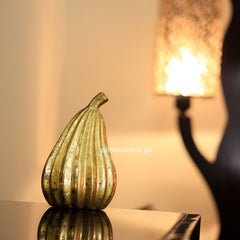 Golden Pumpkin Decor – Elegant Fall Decoration Piece