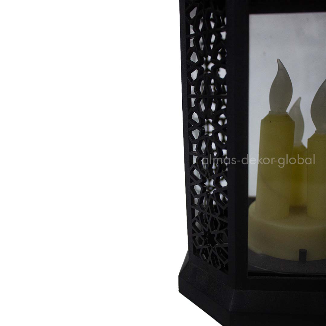 Black Candlestick Table Lamp for Tea Light candles