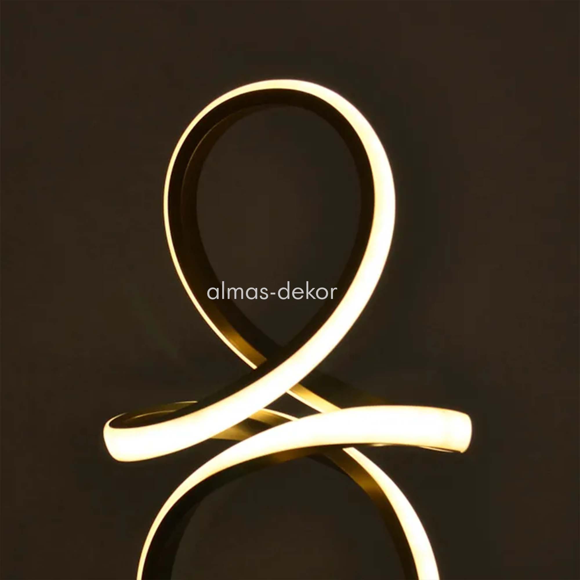 Gold Infinity LED Table Lamp – Almas Dekor