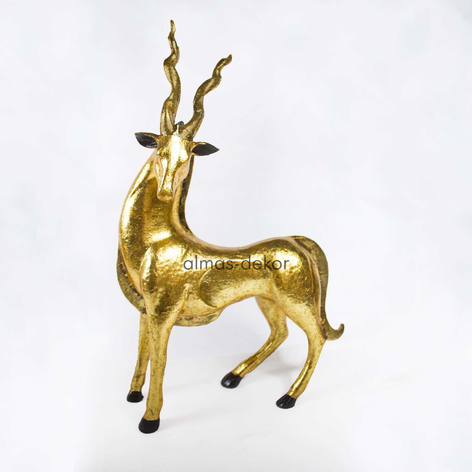 Vintage Brass Deer Figurines with antique finish