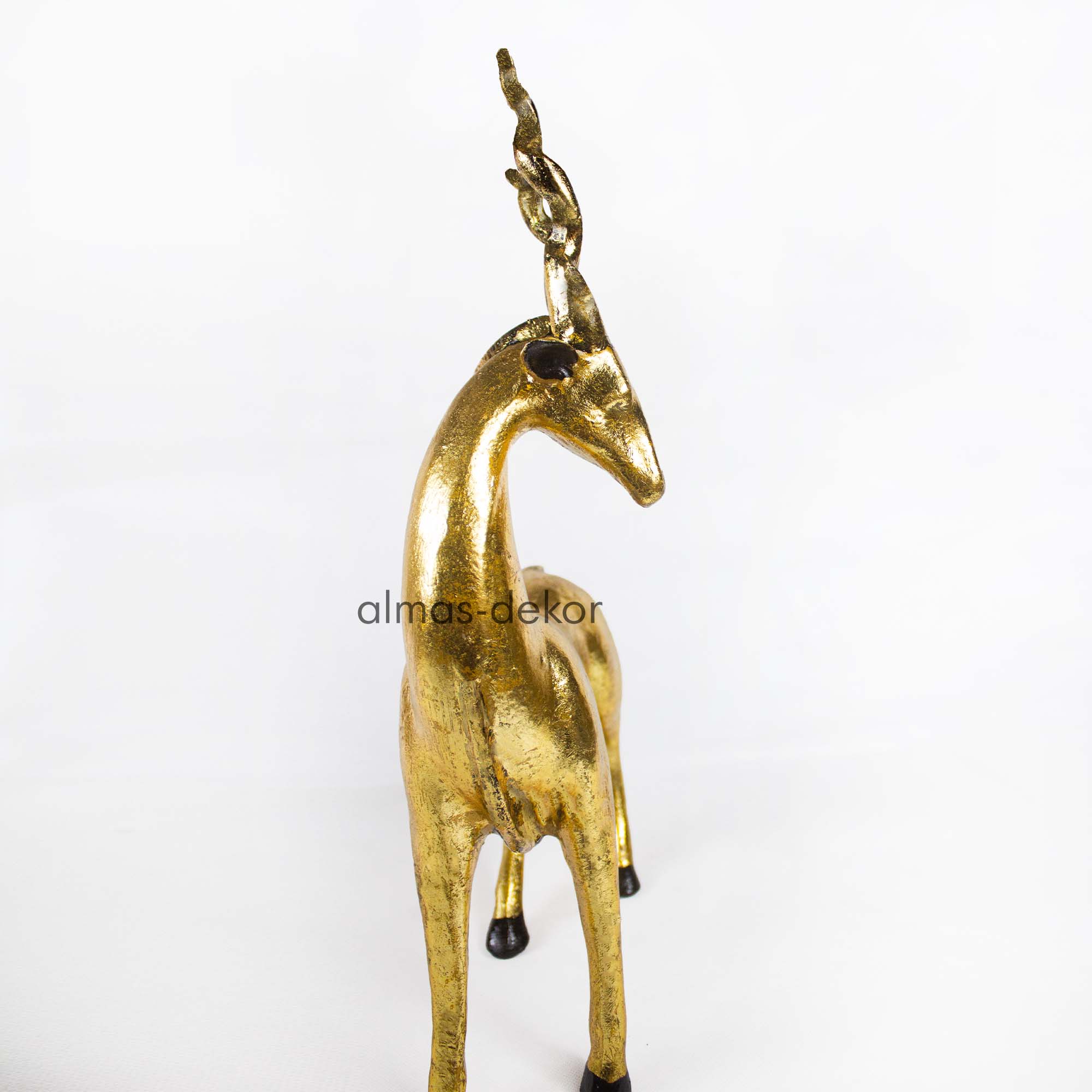 Vintage Brass Deer Figurines with antique finish