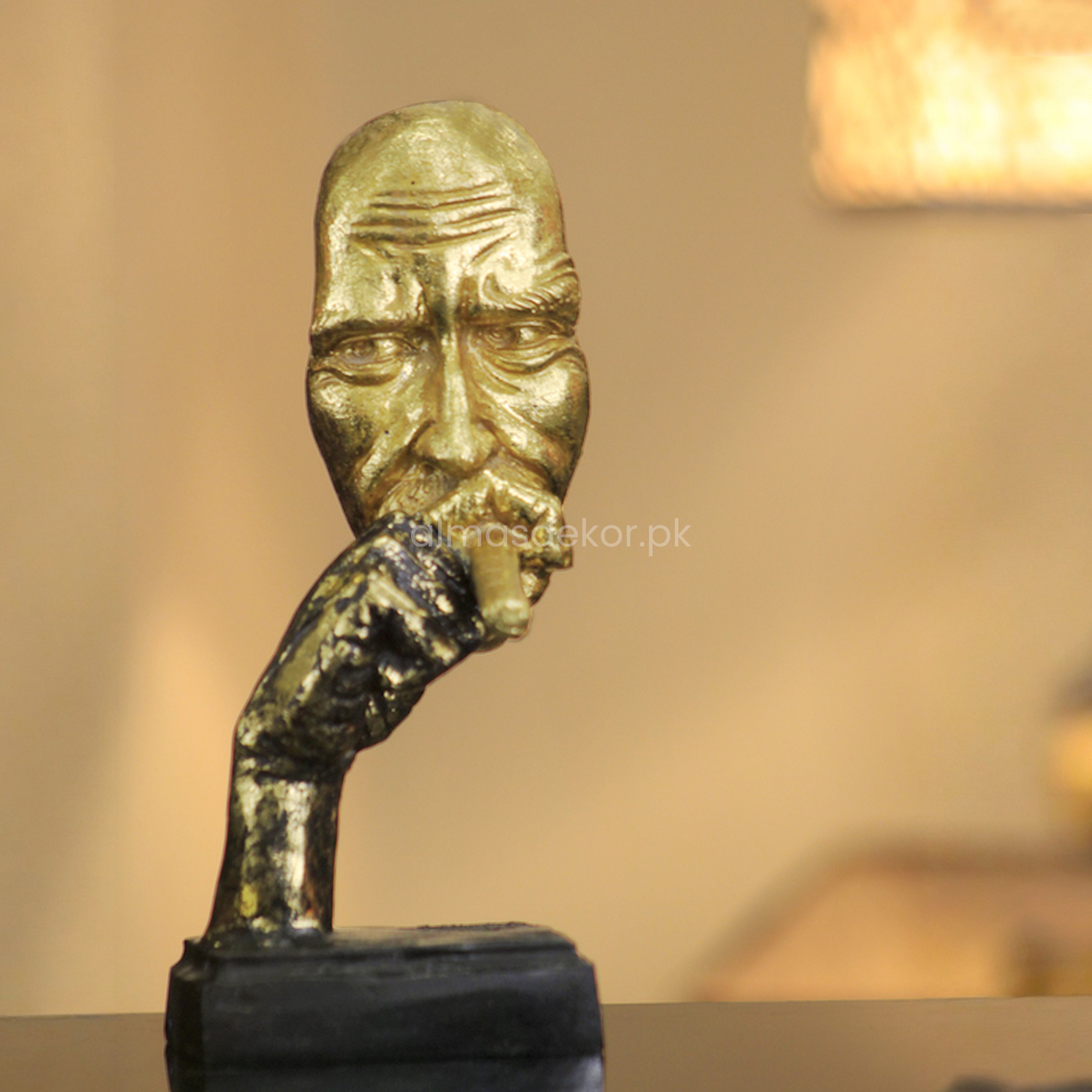 Smoking Cigar Man Figurine – Vintage Charm with Attitude