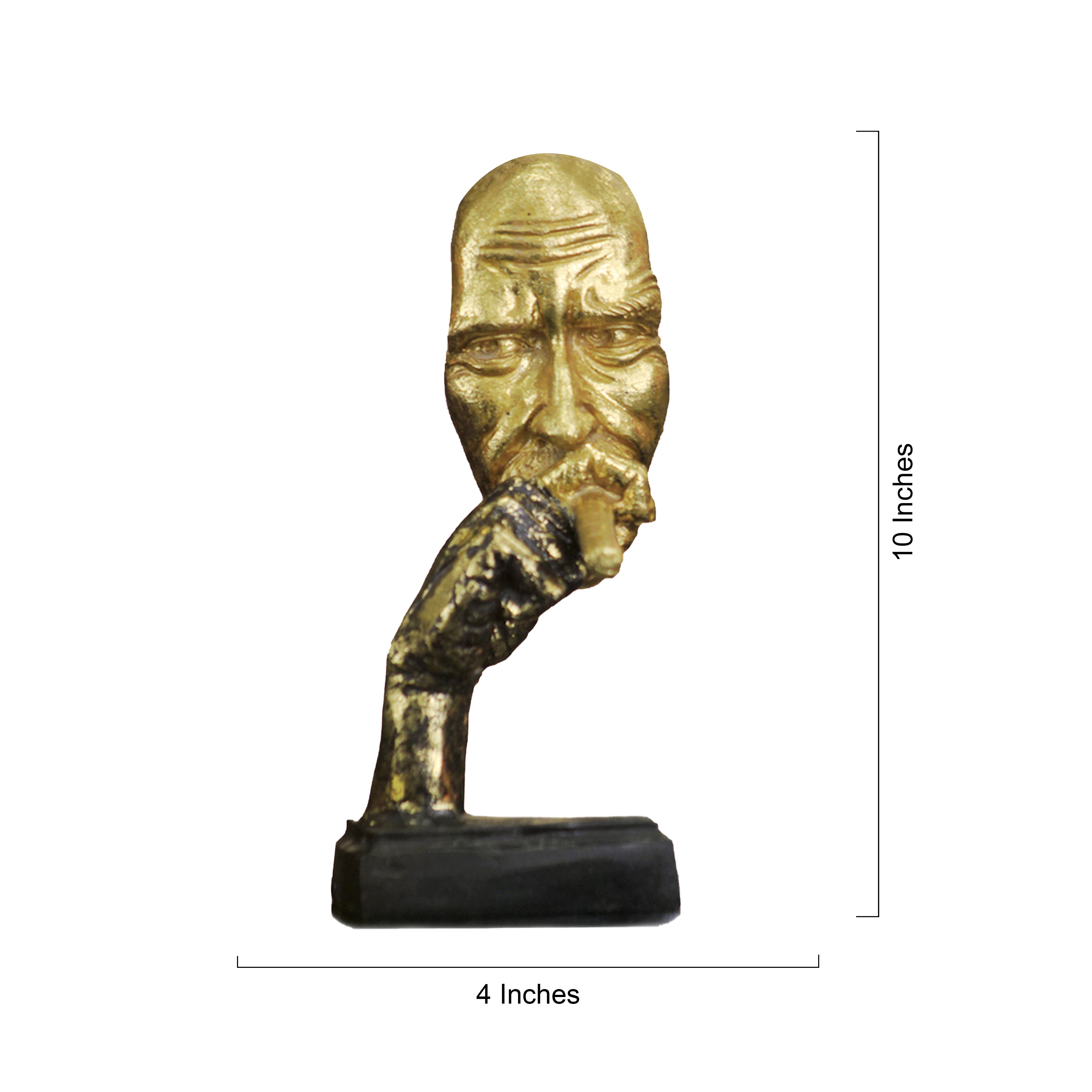 Smoking Cigar Man Figurine – Vintage Charm with Attitude
