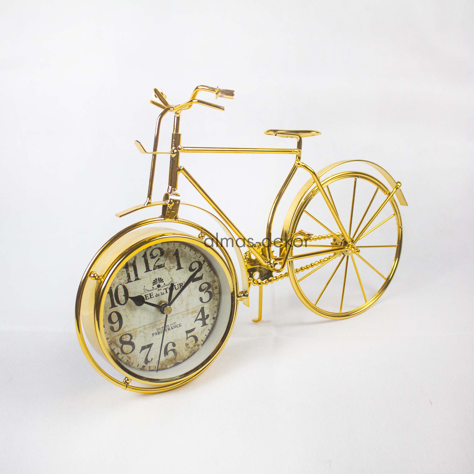 Elegant Bicycle Clock with intricate design