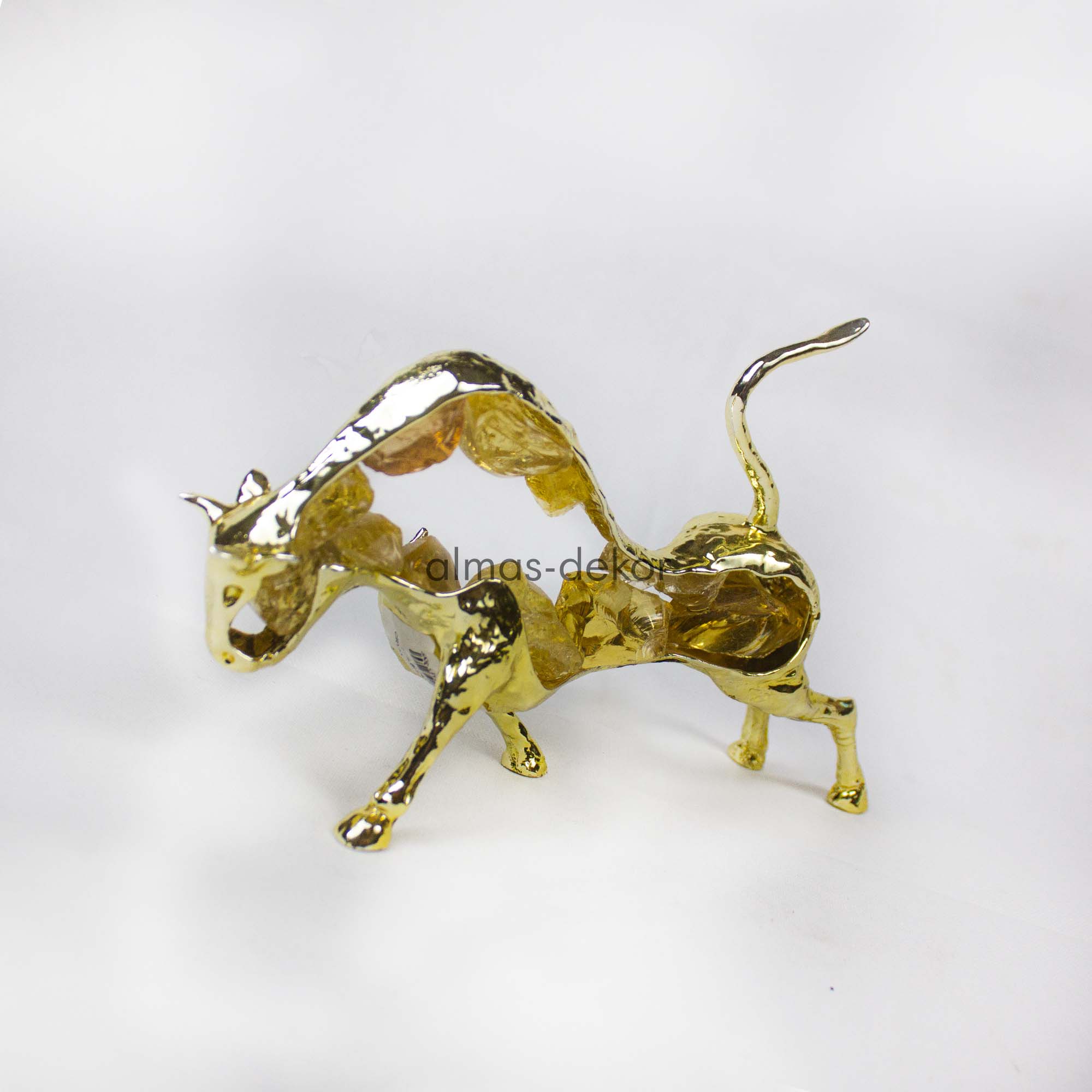 Gold Plated Bull Alloy Crafts