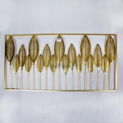 Gold Leaf Metal Wall Decor with artistic design